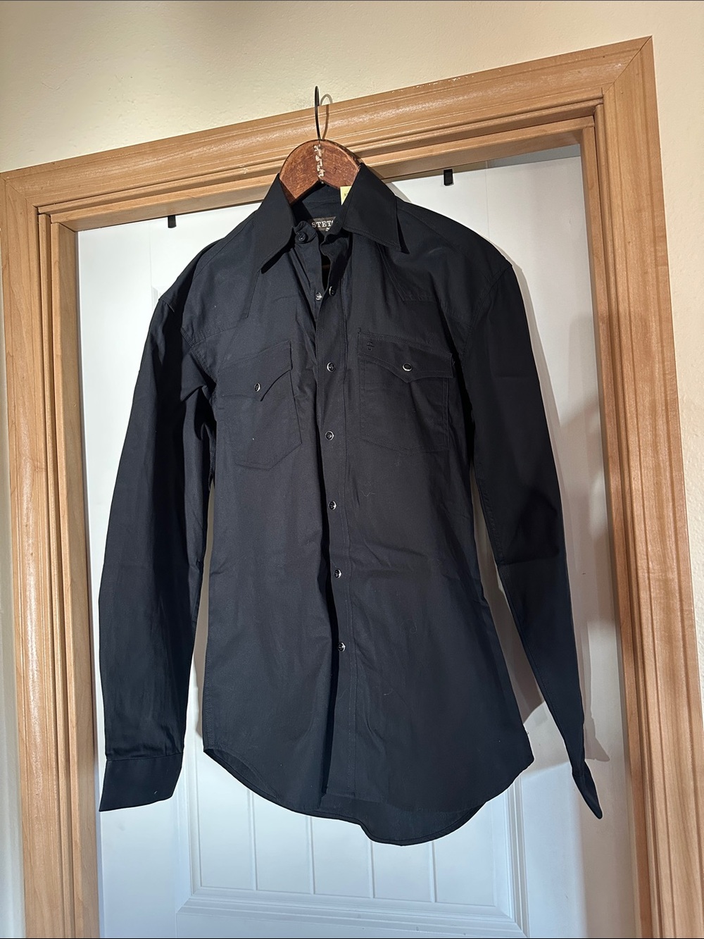 Stetson Black Western Button-Up Shirt